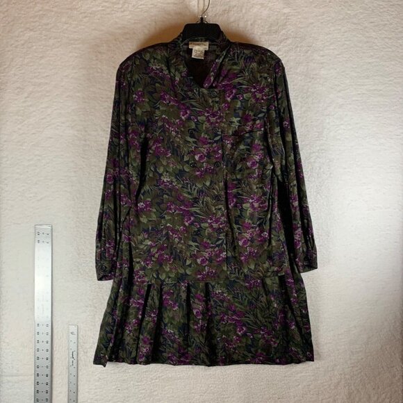 Christian Dior Women's Vintage Floral Separates Blouse & Midi Skirt Size 10 9642 - Picture 1 of 11